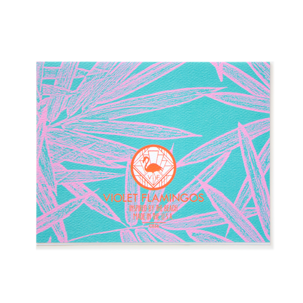 Bamboo Floral Teal Happy Birthday Card