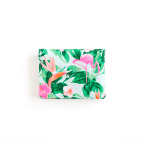 Flamingos Teal Wallet