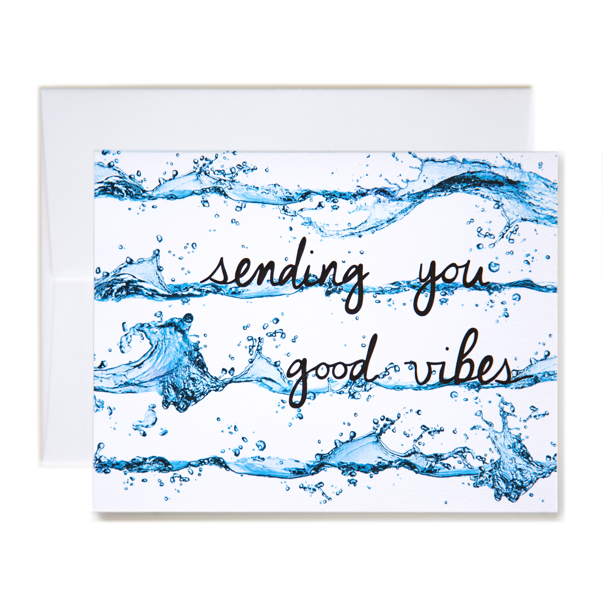 Sending You Good Vibes Wave Stripe Card