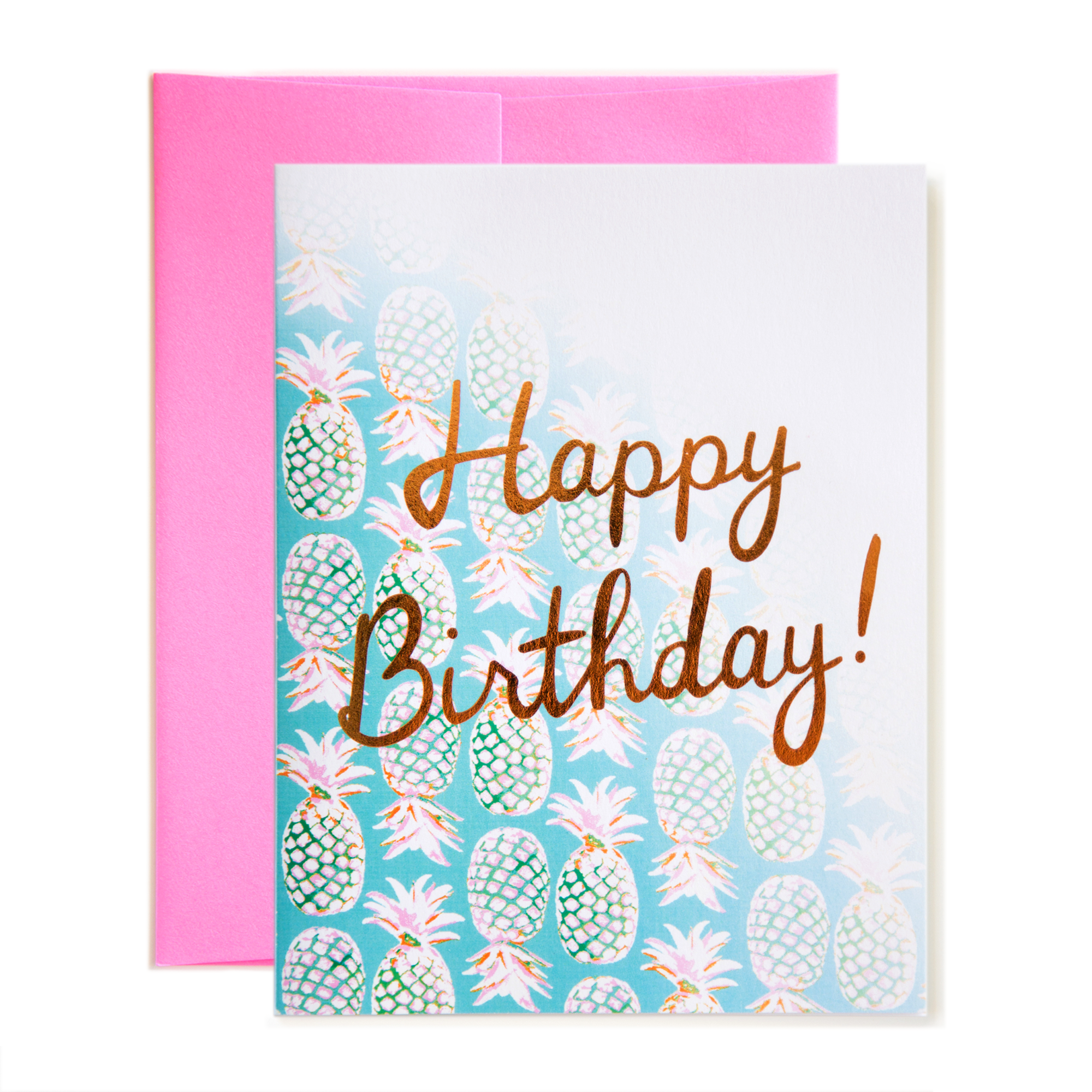 Pineapples Happy Birthday! Card