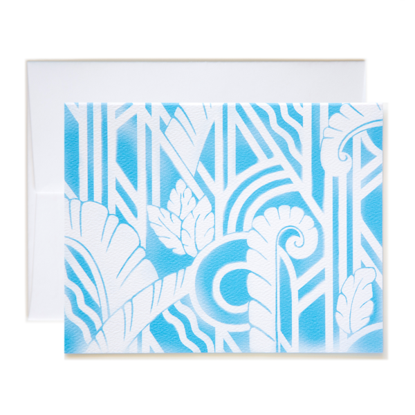 Airbrush Art Deco Notecard