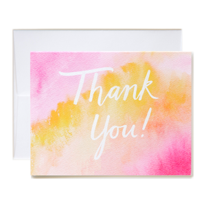 Watercolor Thank You Card