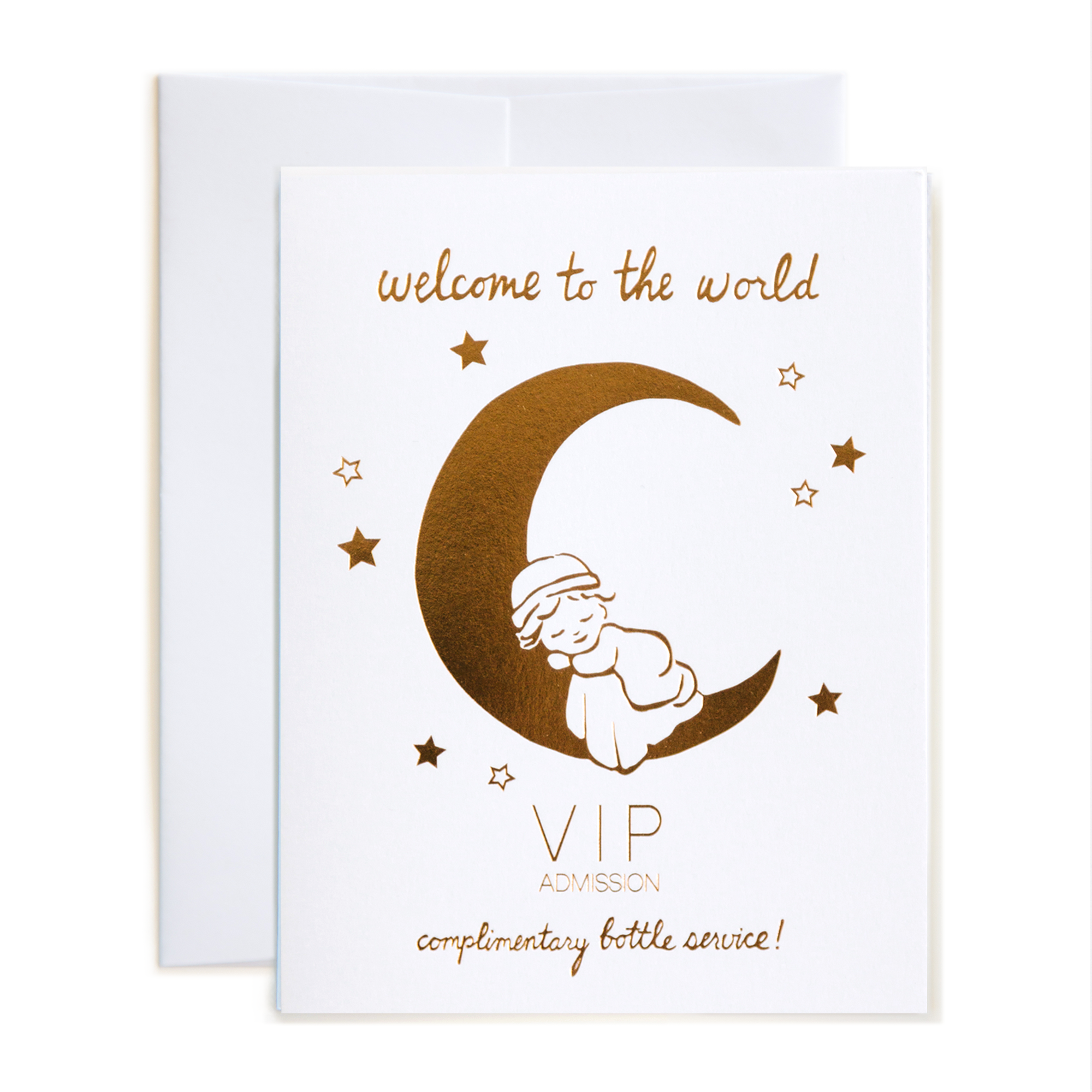 Welcome Baby Card VIP complimentary bottle service
