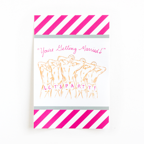 Getting Married Let's Party! Bottle Label- Set of 3