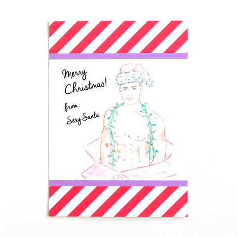 Sexy Santa Postcard